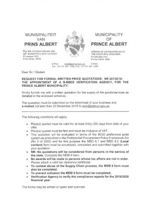 RFQ 207 of 2019 - Bidding Documentation.pdf
