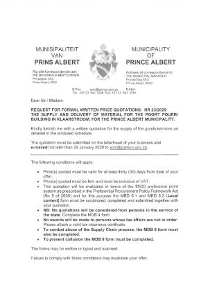 RFQ 23_2020 Material for Poort Pourri Building.pdf