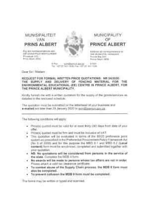 RFQ 24_2020 Fencing Material for EE Centre in Prince Albert.pdf