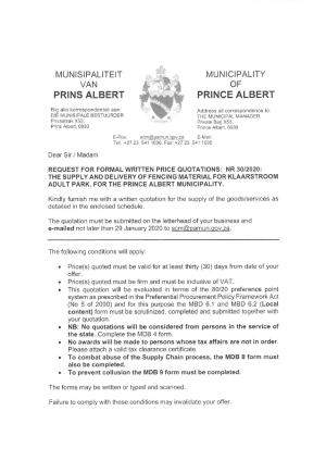 RFQ 30_2020 Fencing Material for Klaarstroom Adult Park.pdf