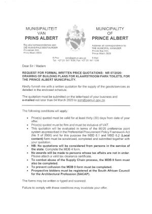 RFQ 57_2020 Building Plans for Klaarstroom Park Toilets.pdf