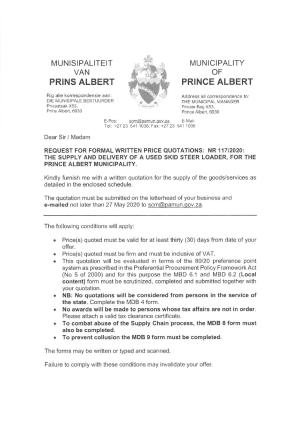 RFQ 117 of 2020 Used Skid Steer Loader.pdf