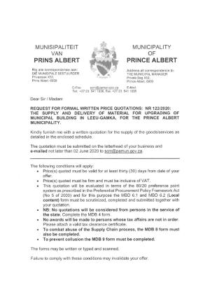 RFQ 122_2020 - Supply and Delivery of Material for Municipal Building in Leeu-Gamka.pdf