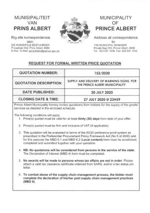 RFQ 152_2020 Supply and Delivery of Warning Signs.pdf