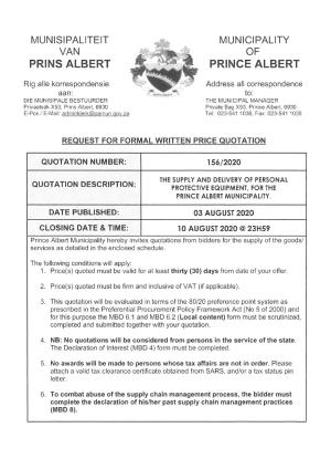 RFQ 156 of 2020 Personal Protective Equipment.pdf