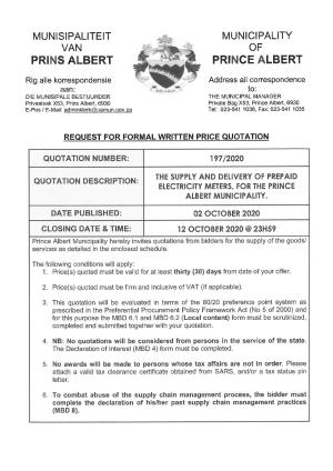 RFQ 197_2020 - Prepaid Electricity Meters.pdf