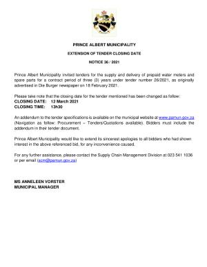 EXTENSION OF TENDER CLOSING DATE - Tender 27 of 2021 (Construction of Boundary Wall at Leeu-Gamka Sportsfield).pdf
