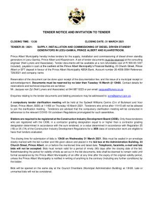 Tender Notice - Tender 29 of 2021 (Diesel Driven Standby Generators) PRINCE ALBERT MUNICIPALITY.pdf