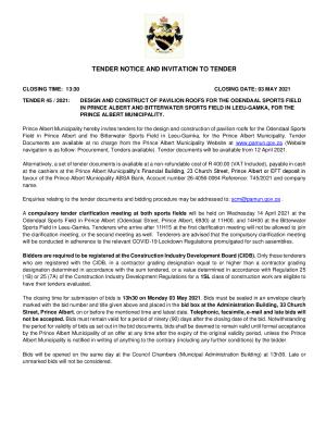 Tender Notice - Tender 45 of 2021 (Design and Construction of Pavilion Roofs).pdf