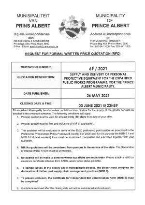 RFQ 69 of 2021 - PPE for EPWP.pdf