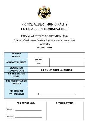 Prince Albert Mun - RFQ 105 of 2021 (Appointment of Independent investigator).pdf
