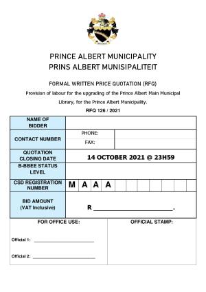 Prince Albert Mun - RFQ 126 of 2021 (Labour for Upgrading of Prince Albert Library).pdf