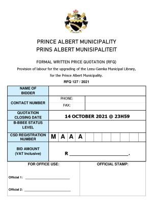 Prince Albert Mun - RFQ 127 of 2021 (Labour for upgrading of Leeu-Gamka library).pdf