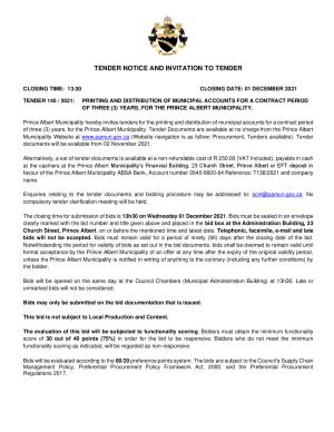 Prince Albert Mun - Tender Notice - Tender 140 of 2021 (Printing of Municipal Accounts).pdf