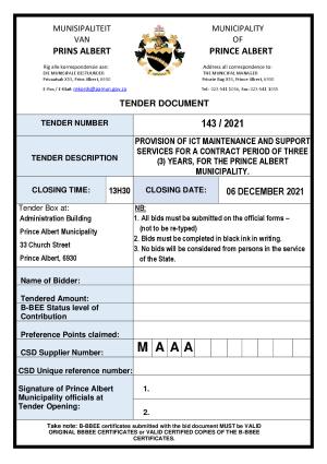 Prince Albert Mun - Tender Document - Tender 143 of 2021 (ICT Support Services).pdf