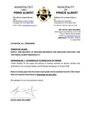 Tender 58 of 2022  (Addendum 1 - Extension of tender closing date).pdf