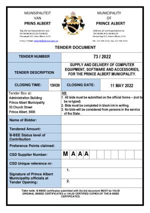 Prince Albert Mun - Tender Document - Tender 73-2022 Computer equipment, software & accessories.pdf