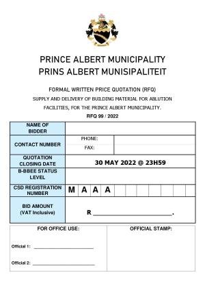Prince Albert Mun - RFQ 99 of 2022 (Material - Netball Court Ablutions).pdf
