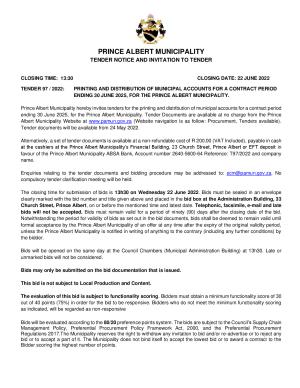 Tender Notice - Prince Albert Mun (Tender 97-2022 Printing of Municipal Accounts).pdf