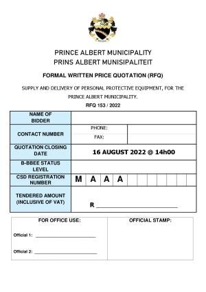 PRINCE ALBERT MUN - RFQ 153 of 2022 (Personal Protective Equipment).pdf