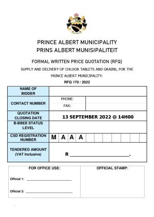 Prince Albert Mun - RFQ DOCUMENT - RFQ 170 of 2022 (Chloor tablets and grains).pdf