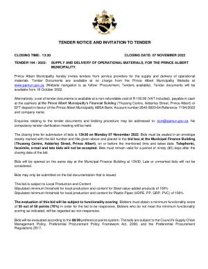 Prince Albert Mun - TENDER NOTICE - Tender 194 of 2022 (Operational Material).pdf