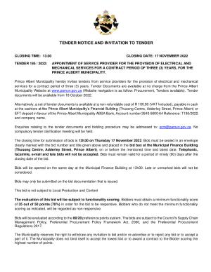 Prince Albert Mun - TENDER NOTICE - Tender 195 of 2022 (Electrical & Mechanical Services).pdf