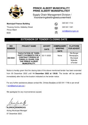 Tender Extension of Closing Date - Tender 202_2022 (Third-party payments).pdf
