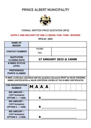 Prince Albert Mun - BIDDING DOCUMENT - RFQ 03 of 2023 (Diesel Bowser).pdf