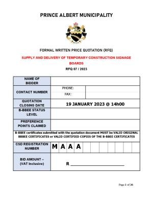Prince Albert Mun - BID DOCUMENT - RFQ 07 of 2023 (Construction signage).pdf