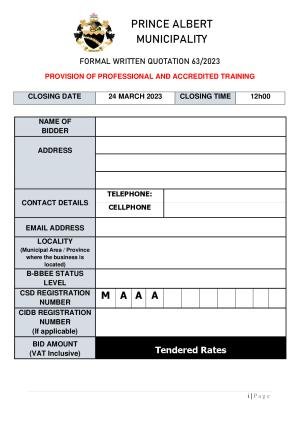 Prince Albert Mun - BID DOCUMENT (RFQ 63 of 2023 - SAQA Training).pdf
