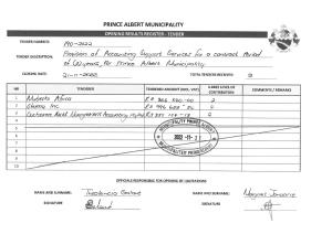 Prince Albert Mun - OPENING RESULTS - Tender 190 of 2022 (21.11.2022).pdf