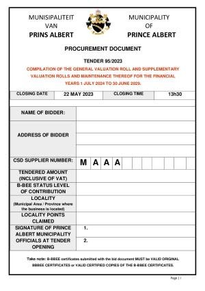Prince Albert Mun - TENDER DOCUMENT (Tender 95_2023 Valuation Services).pdf