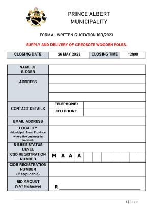 Prince Albert Mun - BID DOCUMENT (RFQ 100_2023 - Creosoted Poles).pdf