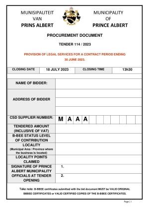Prince Albert Mun - TENDER DOCUMENT (TD114_2023 - Legal Services).pdf