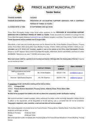 Prince Albert Mun - TENDER NOTICE 149_2023 - Accounting Services.pdf