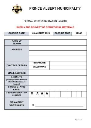 Prince Albert Mun - BID DOCUMENT (RFQ 148_2023 - Operational mat).pdf