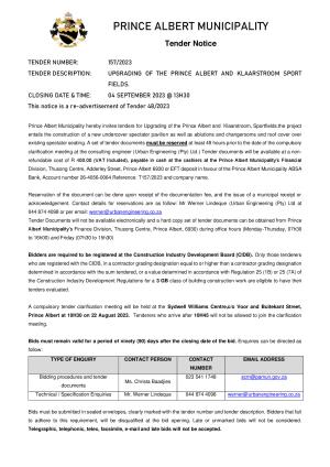 Tender Notice 157_2023 - Upgrading of PA & KLS Sportsfields.pdf