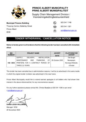 Tender Cancellation Notice - Tender 166_2023.pdf