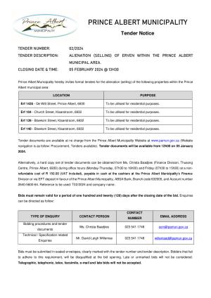 Tender Notice 02_2024 - Selling of erven (Eng).pdf