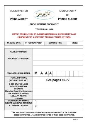 Prince Albert Mun Tender Document 03_2024 - Cleaning materials.pdf