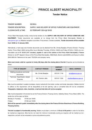 Prince Albert Mun Tender Notice 05_2024 - Office furniture.pdf