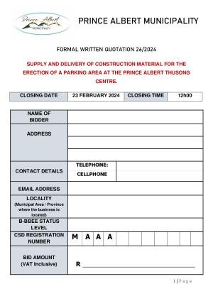 PAM BID DOCUMENT - RFQ 26_2024 _Construction Materials Thusong Parking.pdf