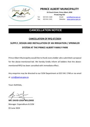 Cancellation Notice - RFQ 67 of 2024 (03 June 2024).pdf