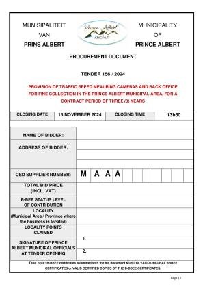 Tender Document - TD156_2024 Speed Cameras & Back Office Fine Collection.pdf