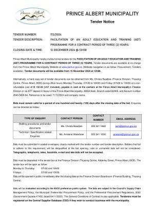 PAMun Tender Notice TD172_2024 AET Matric.pdf