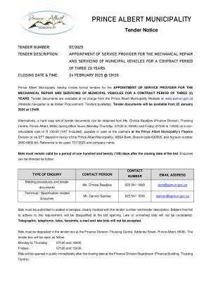 PAMun Tender Notice - TD07__2025 _Servicing of vehicles.pdf