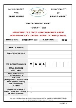 PAMun Tender Document TD11__2025 Travel Agent.pdf