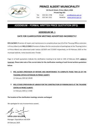 Addendum Nr. 1 - RFQ 16_2025 & RFQ 17_2025.pdf