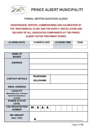 PAMun Bid Document - RFQ 24_2025 Iron Removal Plant maintenance.pdf